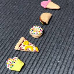 Handmade Clay Food Ornaments Letter Board Accessories - thumbnail 2
