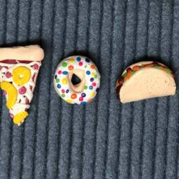 Handmade Clay Food Ornaments Letter Board Accessories - thumbnail 3