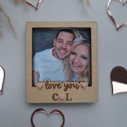 Personalised Valentine's Day Photo Frame, Valentines Day Magnet, Fridge Magnets, Gift, Gift For Boyfriend, Gift Husband - thumbnail 3