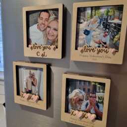 Personalised Valentine's Day Photo Frame, Valentines Day Magnet, Fridge Magnets, Gift, Gift For Boyfriend, Gift Husband - thumbnail 2