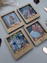 Personalised Valentine's Day Photo Frame, Valentines Day Magnet, Fridge Magnets, Gift, Gift For Boyfriend, Gift Husband - thumbnail 1