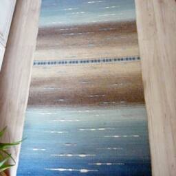 "Blue Wool Rug ""The Sea" - thumbnail 3