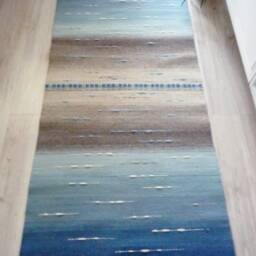 "Blue Wool Rug ""The Sea" - thumbnail 2