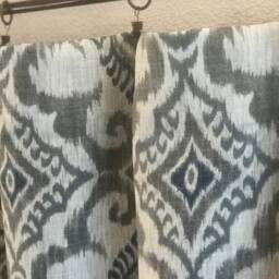 "Pair 25 Or 50"" Wide Covington Kantha Rod Pocket Panels Drapes Cafe Curtains 24 63 72 84 96 108 120" - thumbnail 2