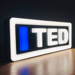 Personalised F1 Led Name Sign 3D Motorsport Room Decor - thumbnail 1