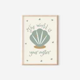 The World Is Your Oyster Wall Prints For Childrens Bedroom, Nursery Or Playroom - thumbnail 2
