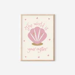 The World Is Your Oyster Wall Prints For Childrens Bedroom, Nursery Or Playroom - thumbnail 3