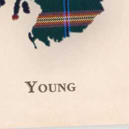 Clan Young Scottish Tartan Map - Of Scotland Family Wall Decor, Ready To Hang - thumbnail 4