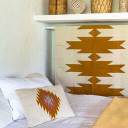 Zapotec Woven Lumbar Pillow, Handmade Mexican Pillow, Decorative Throw Handwoven Wool Cushion, Boho Throw Textile Pillow - thumbnail 4