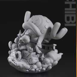 Anime Straw Hat Reindeer Resin Model Kit - Unpainted Nomnom Figures - thumbnail 3