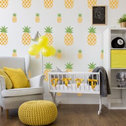 Pineapple Wall Stencil Set Reusable Tropical Decor, 5 Sizes - thumbnail 3