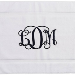 Monogrammed Bathmat, Monogram Bath Mat, Personalized Bathroom Rug, Custom, College Gift, Wedding White Heavy Towel Mat - thumbnail 3