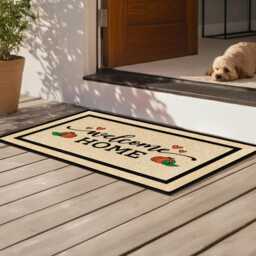 Customized Welcome Home Fall Doormat - Personalize Your Entrance - thumbnail 4