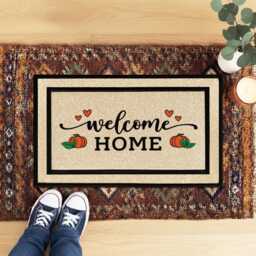 Customized Welcome Home Fall Doormat - Personalize Your Entrance - thumbnail 2