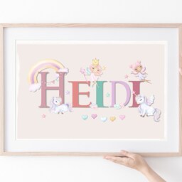 Girls Bedroom Name Art Mermaid Theme, Personalised Wall Decor, Under The Sea Nursery Custom Sign - thumbnail 3