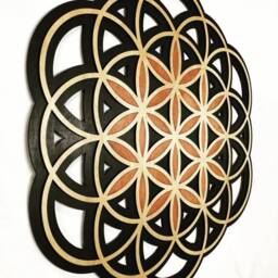 Laser Cut Flower Of Life Wall Art Sacred Geometry Decor - thumbnail 2