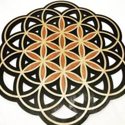 Laser Cut Flower Of Life Wall Art Sacred Geometry Decor - thumbnail 3