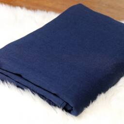 Blue Duvet Cover, Us Queen Size 90x88 In, Of Softened 100% Linen With Snap Button Closure - thumbnail 4
