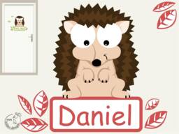 "Wall Sticker ""Hedgehog" - thumbnail 1