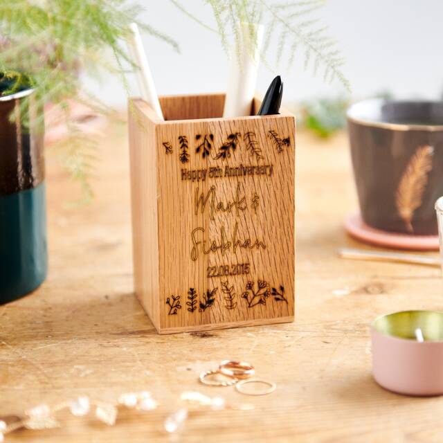 Personalised Anniversary Pen Pot - image 1