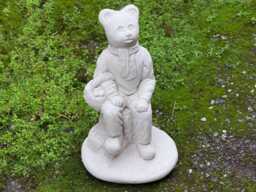 Concrete Bear Statue Outdoor Wild Animal Sculpture Handcrafted Garden Figure Stone Yard Ornament Cement Lover Gift Lawn Art - thumbnail 1