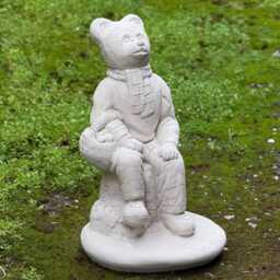 Concrete Bear Statue Outdoor Wild Animal Sculpture Handcrafted Garden Figure Stone Yard Ornament Cement Lover Gift Lawn Art - thumbnail 2