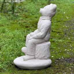 Concrete Bear Statue Outdoor Wild Animal Sculpture Handcrafted Garden Figure Stone Yard Ornament Cement Lover Gift Lawn Art - thumbnail 4