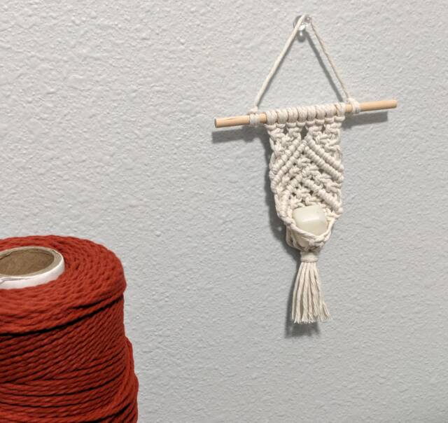 Mini Macrame Air Plant Or Gemstone Hanger - image 1