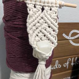 Mini Macrame Air Plant Or Gemstone Hanger - thumbnail 3