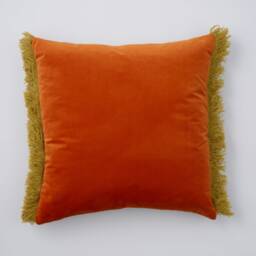 Cactus Cushion With Tassels, Handwoven in Brighton Uk, Velvet Back - thumbnail 4
