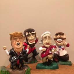 Donald J Trump Hand Carved Wooden Figurine The Racing Presidents - thumbnail 4