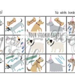 Dog Wall Decals, Neutral Nursery Decor, Removable Stickers - thumbnail 3