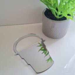 Acrylic Bucket Mirror Wall Art Personalized Engraving Available - thumbnail 2