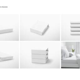 Brushed Cotton Sheet Mockup Set - thumbnail 3