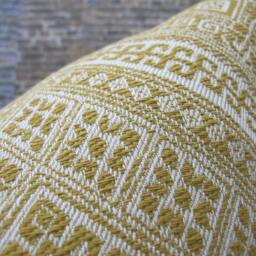 3Bm Designer Pillow Cover, Nate Berkus, Tumeric Embroidered Yellow - thumbnail 2