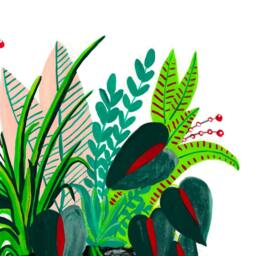 Teal Potted House Plants, Assorted Plant Print, Illustration, Art, Boho Wall Decor, Botanical Art - thumbnail 3