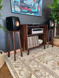 Record Player Stand/Solid Hardwood Completely Customizable - thumbnail 1