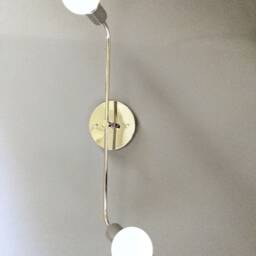 Twin Arm Wall Sconce - Modern Minimalist Bathroom Dining Room Hallway Entryway Kitchen Light Bedroom Ul Listed - thumbnail 3