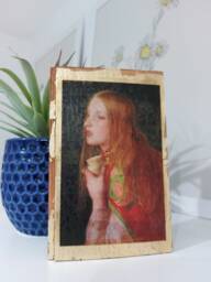 Mary Magdalene Wood Wall Art Frederick Sandys Pre-Raphaelite Painting - thumbnail 1