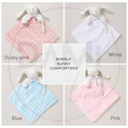 Personalised Baby Comforter -Bunny - Baby Girl/Boy Gift Bunny Comfort Blanket - thumbnail 3