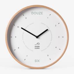 White Wooden Silent Wall Clock - thumbnail 3