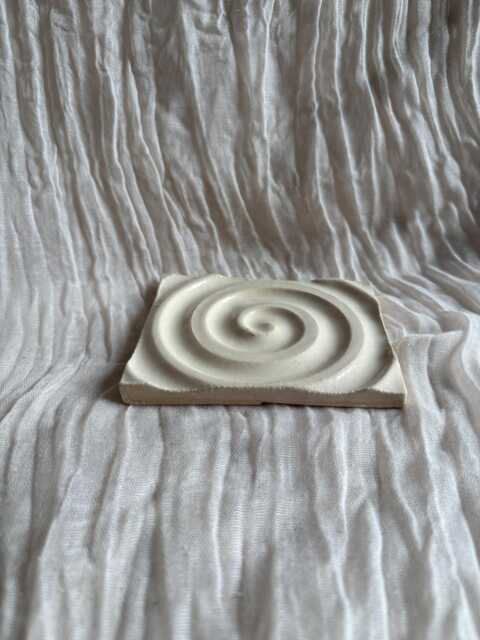 White Soap Dish, Rectangular Bathroom Tray, Handmade Kitchen Pottery, Household Holder, Thrown Textured Dishes - image 1