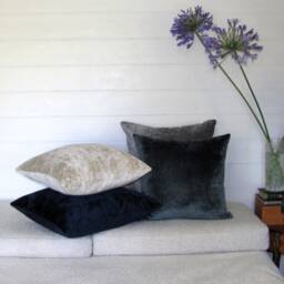 Made To Order Bespoke Atlantic Luxury Textured Velvet Cushion - thumbnail 2