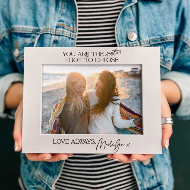 Personalised Besties Photo Frame, Best Friend Birthday Gifts, Custom Sister Gift, Bridesmaid Present For Work - image 1