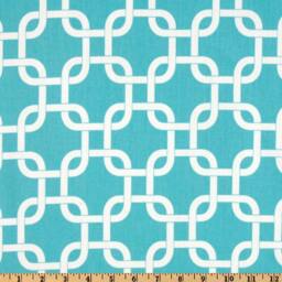 "Blue Pillow Cover - & White Pillow - Chain Pattern - Decorative Covers ..16"", 17"", 18"", 20"" 24"" 26" - thumbnail 2