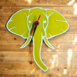 Elephant Face Clocks - Custom Colours & Woods, Sizes Engraving Services - thumbnail 2