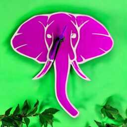 Elephant Face Clocks - Custom Colours & Woods, Sizes Engraving Services - thumbnail 3