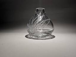 Sea Anemone Vase - Hand Engraved Glass Ocean Themed Marine Biologist Gift - thumbnail 1