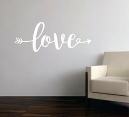 Love Vinyl Wall Decals - Quote Arrow & Vinyl Wall Decal Quote Decal - thumbnail 1