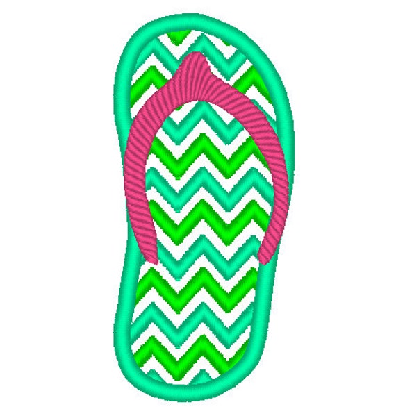Flip-Flop Chevron Monogram Bx Also All Other - .pes .hus .dst .vp3 .vip .xxx .exp . Jef - Embroidery Design